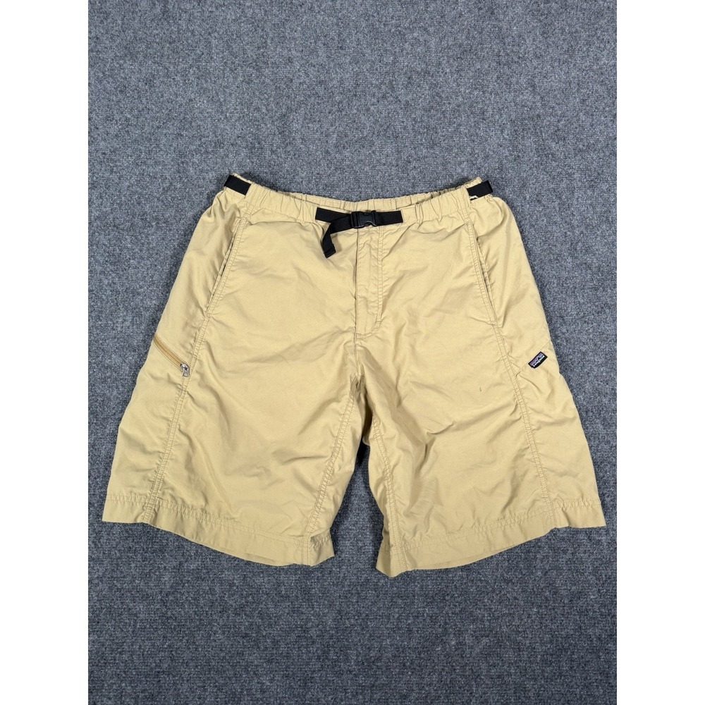 Patagonia‎ Shorts Mens Medium Khaki Tan Belted Gi III Utility Hiking Outdoor 10"